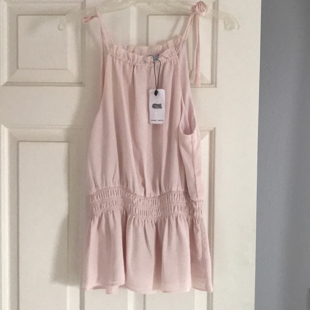 Naked zebra baby pink blouse